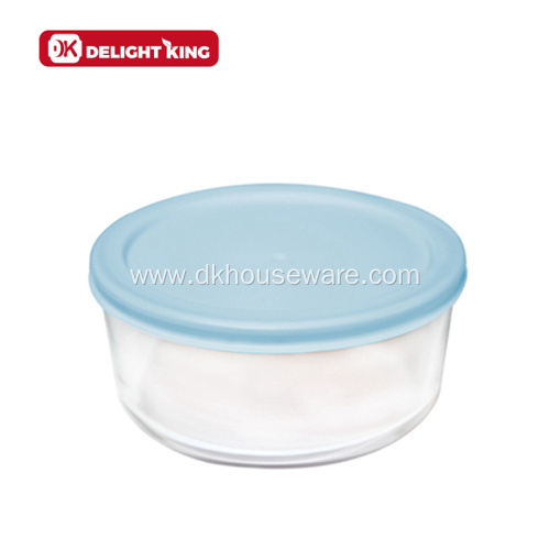 Glass Food Container with PE Lid Fridge Organizer